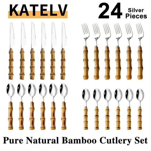 24Pcs Silver Set